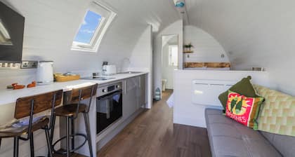 Luxury Glamping pod at Spey Bay on the Moray Coast