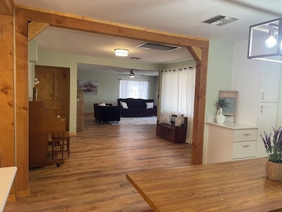 This spacious home is right off hwy 70 in Pima, perfect for your travel needs.
