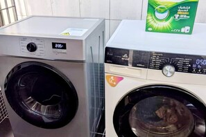 Two washing machines side by side. - The Hidden Charm- Private Apt- Wi-Fi-Easy access to town (Dar es Salaam)