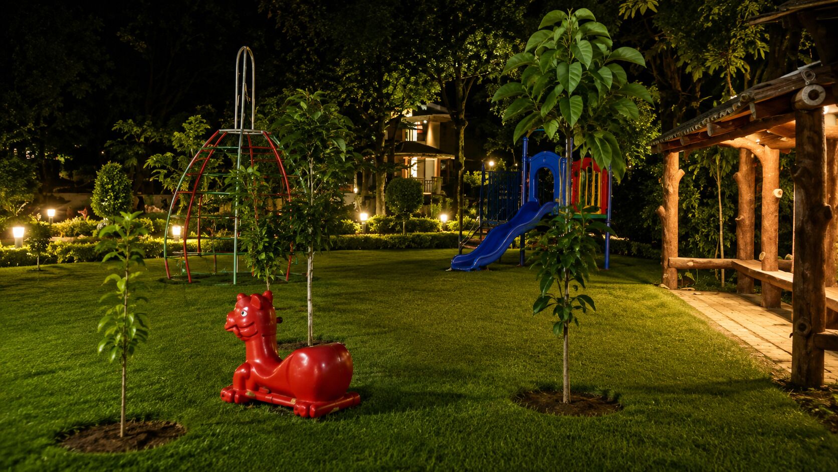 Área de juegos infantiles al aire libre