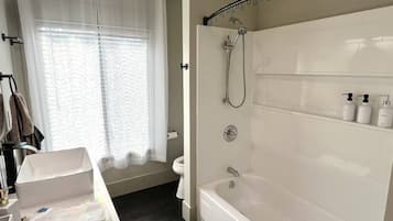 Hair dryer, towels