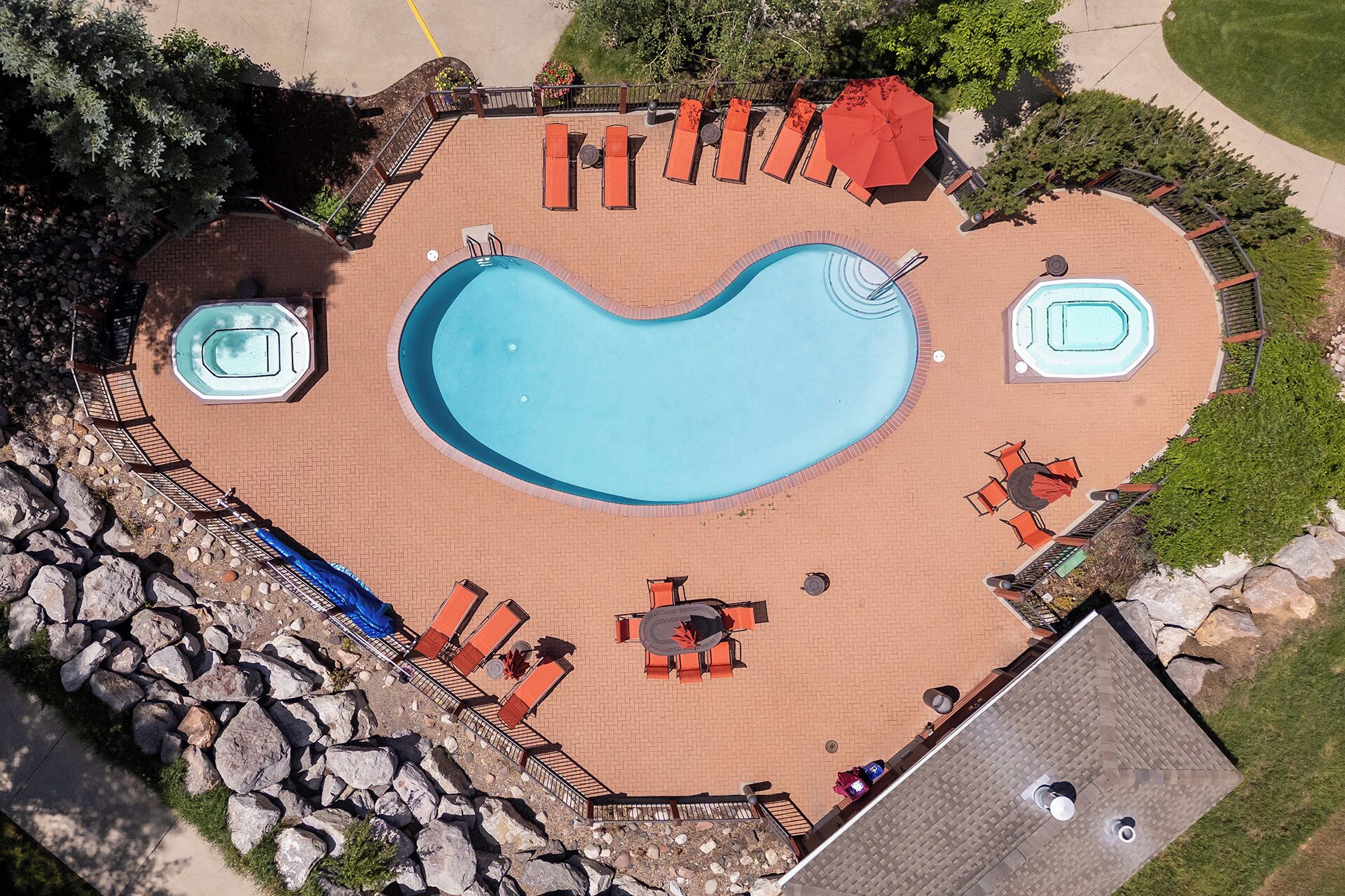 A heated pool