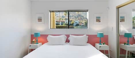 Iron/ironing board, travel crib, WiFi, bed sheets