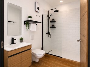 Bathroom - Enjoyable 1-bedroom apartment with AC in lovely Oranjestad (Oranjestad)