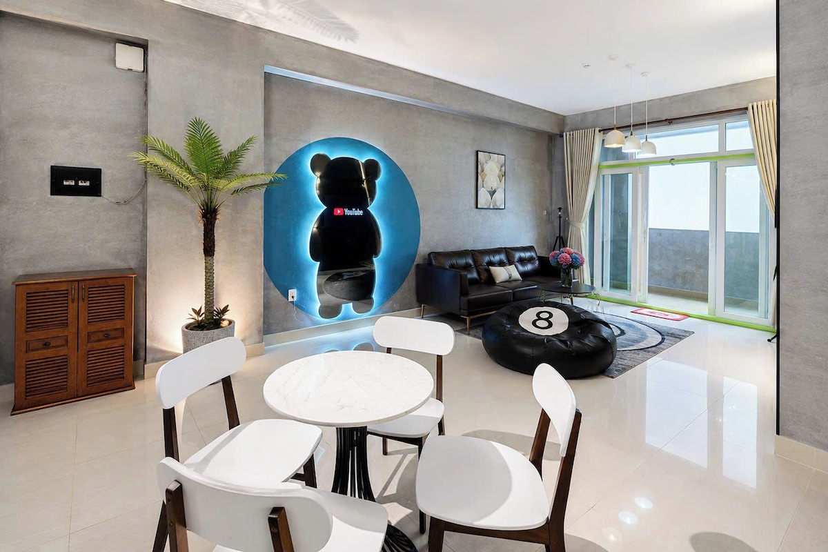 Family Apartment, 2 Bedrooms, Balcony, Sea View (1206) | Bar mini, langsir/tirai gelap terus, seterika/papan seterika 