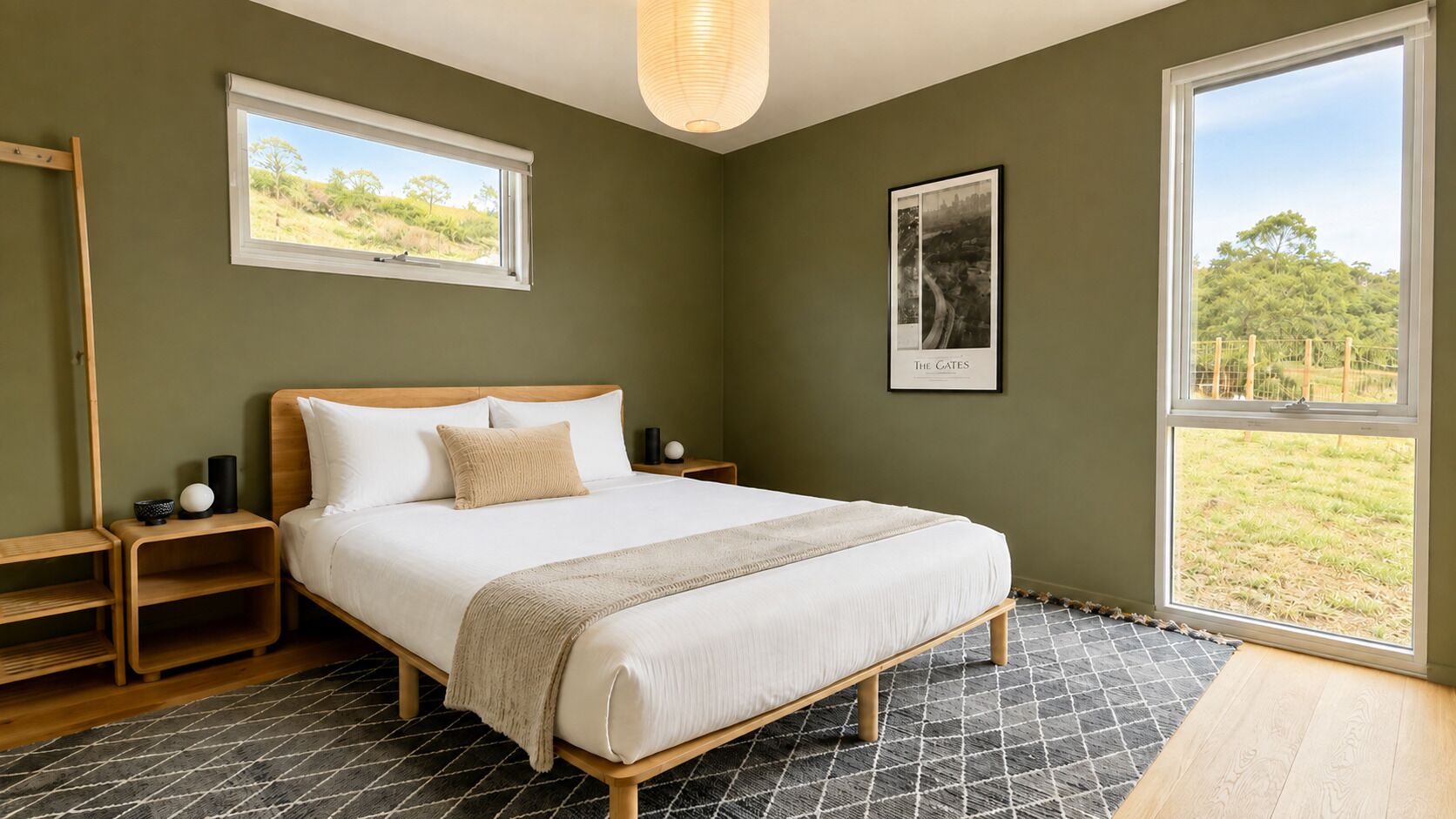 2 bedrooms, desk, iron/ironing board, WiFi (free)
