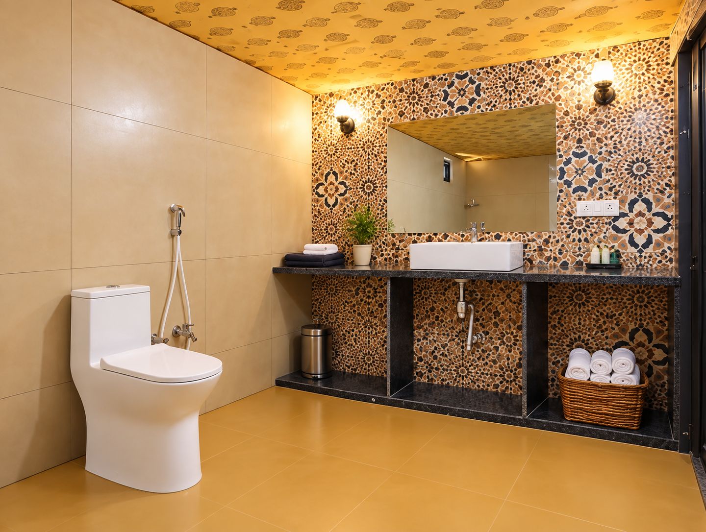 Deluxe Tent | Bathroom | Shower, slippers, towels, soap