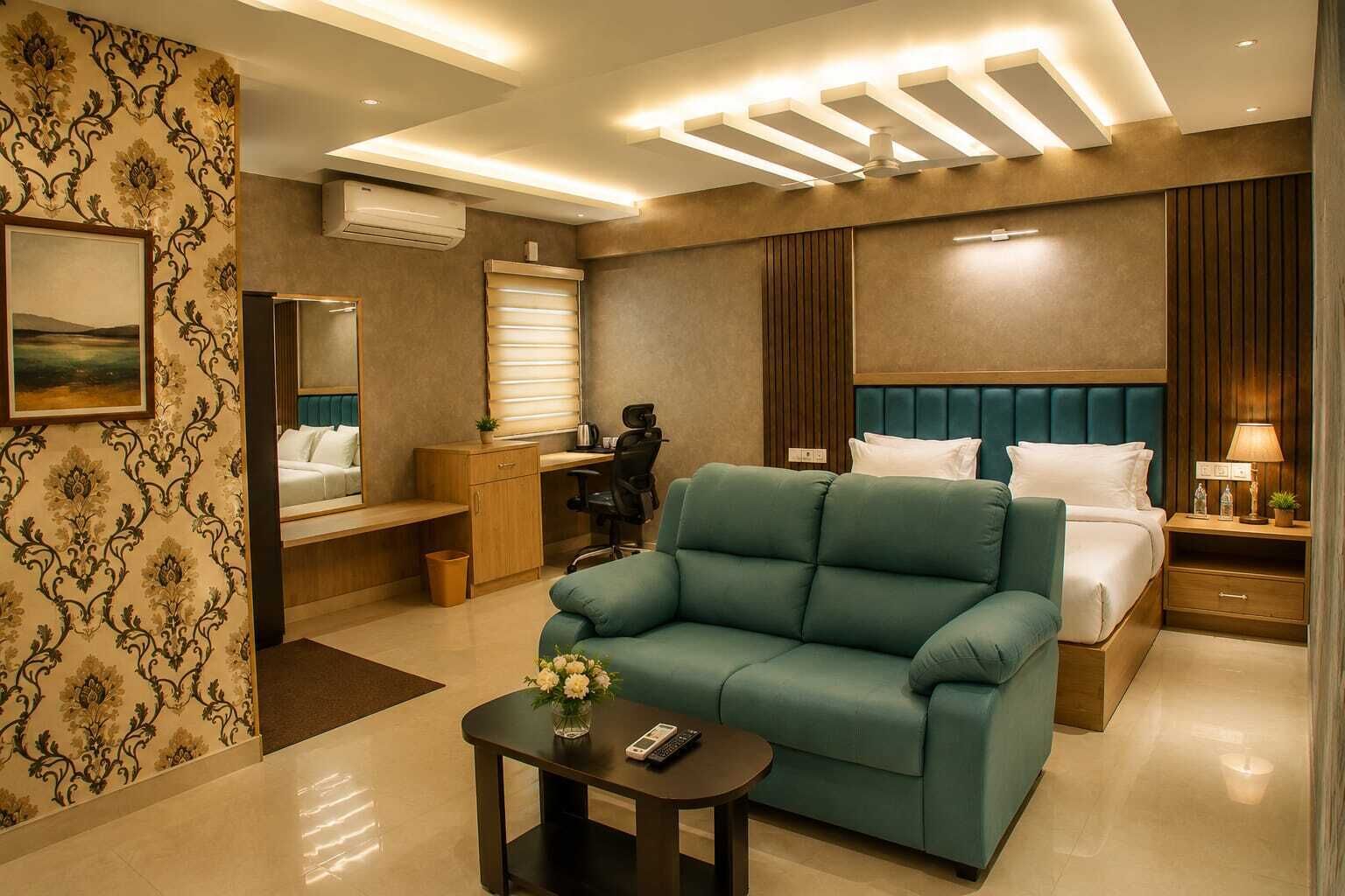 Suite Luxury, vista giardino | Interni