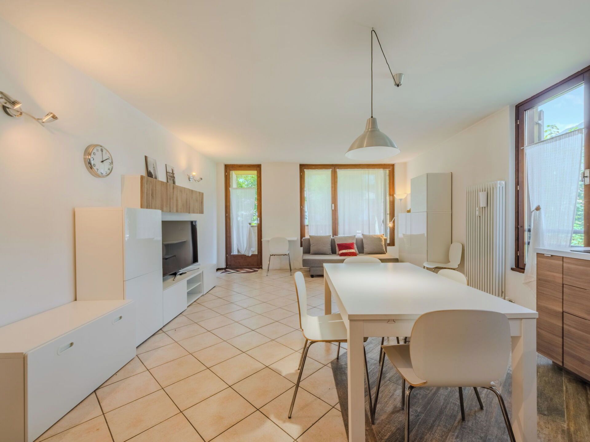 Furniture, Interior Design, Flooring, Floor, Wood, Ceiling, Room, Table, Chair, Lighting