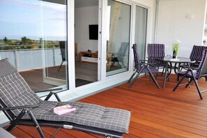 Outdoor dining - Holiday apartment with 1 bedroom (Heiligenhafen)
