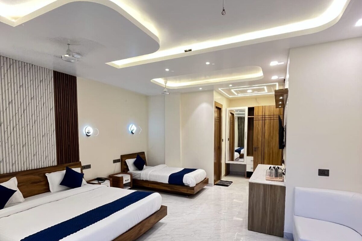 Kamar Triple Mewah, balkon, pemandangan gunung | Wi-Fi gratis