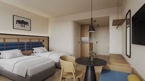 Original Studio with Kitchen - Twin | Desk, laptop workspace, WiFi (free), bed sheets