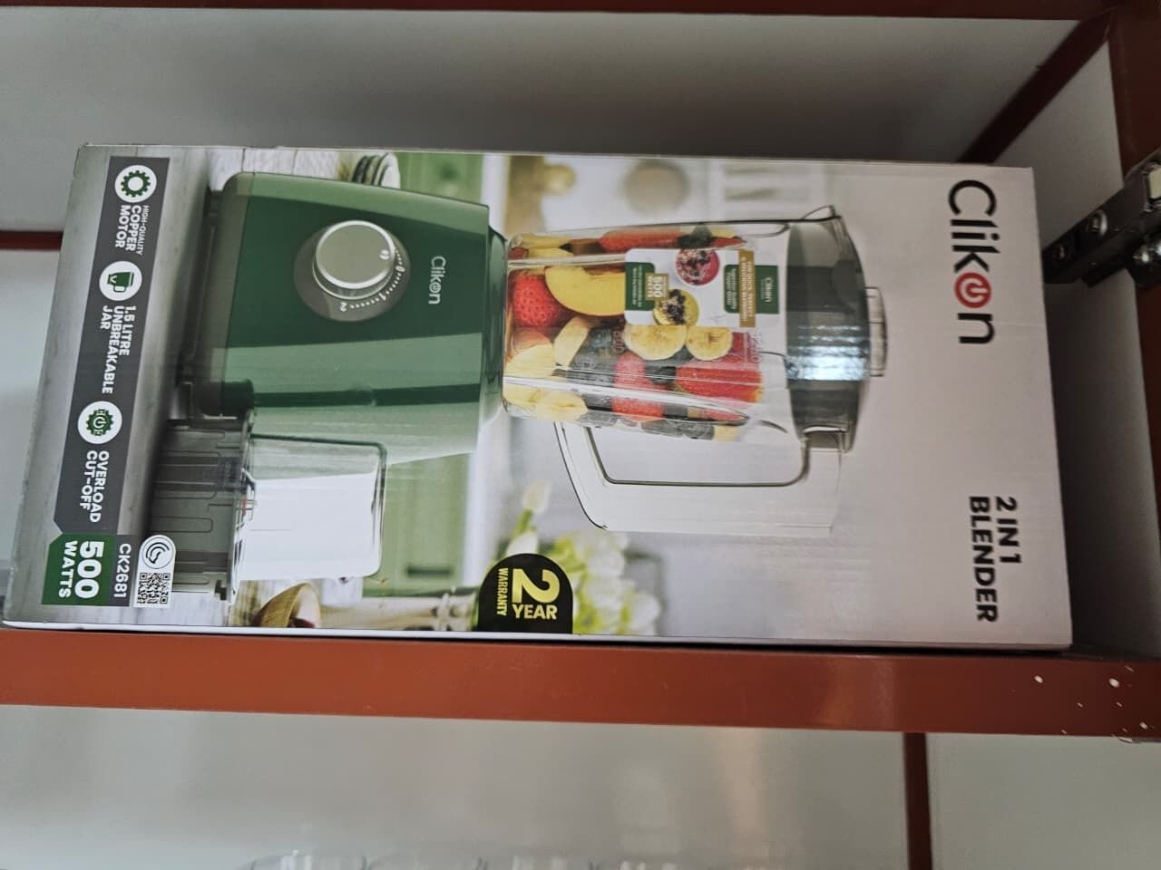 A box of a Cilikon 2 in 1 Blender.