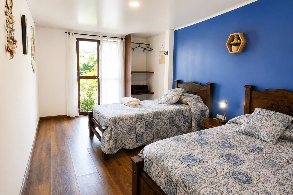 Comfort-Zweibettzimmer, Bergblick | Kostenloses WLAN
