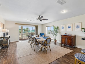 Dining Area - Seating for 8 - Second Floor - The Starboard House | Waterfront Dream w/ Gorgeous Finishes (Rockport)