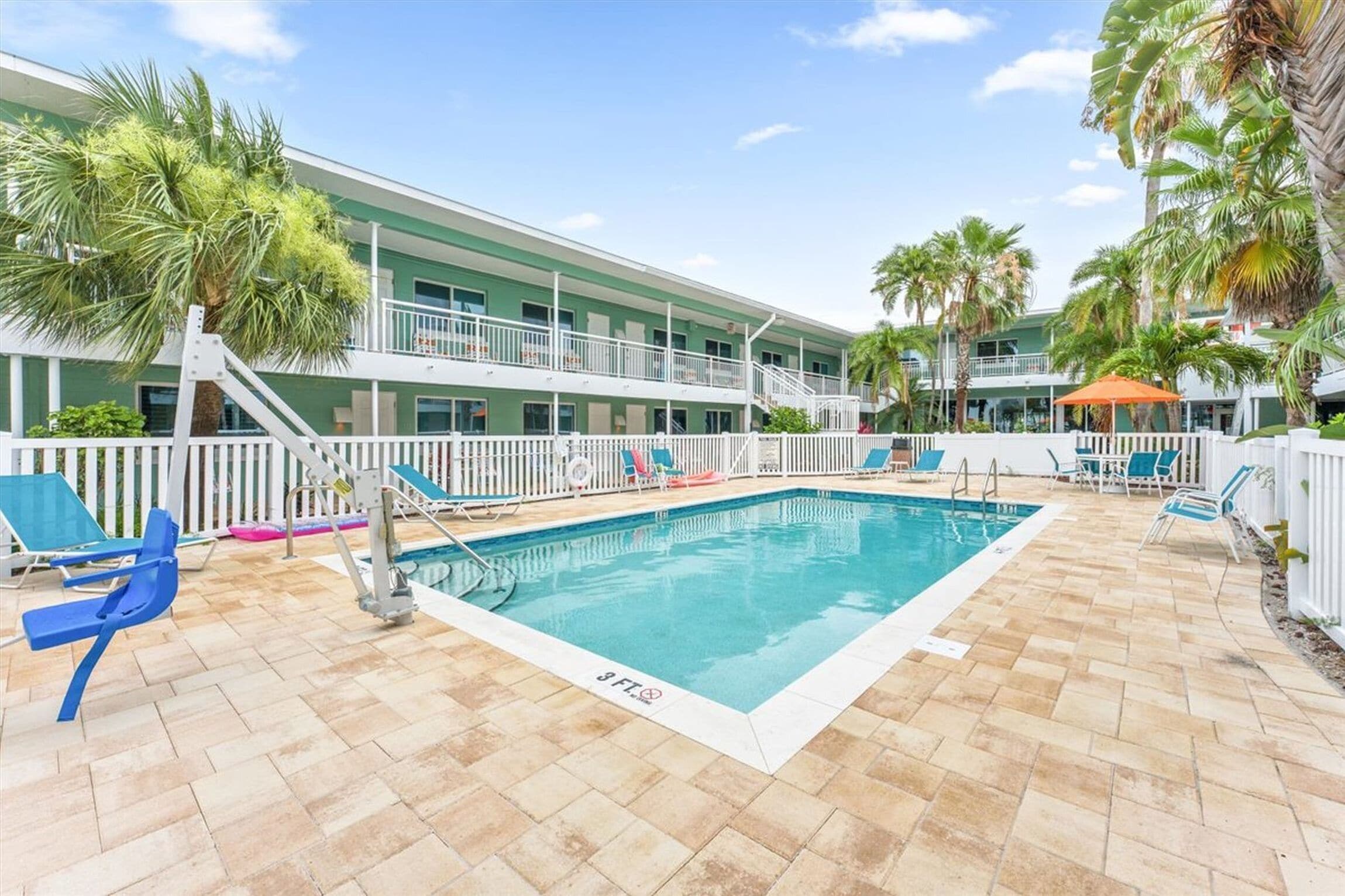 Onsite Heated Pool at Tropic Terrace