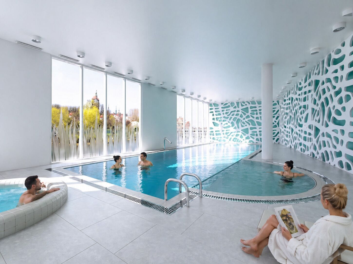 Leilighet – deluxe, aircondition, byutsikt | Basseng