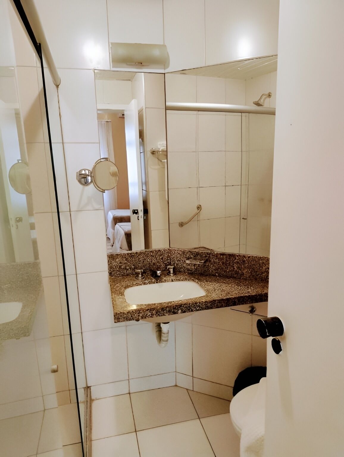 Hair dryer, towels