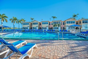 Outdoor pool - Waterfront Oasis + Beach & Pool Access + Game Room (Indian Shores)