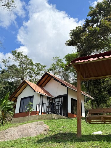 Cozy La Chorrera Cabin Surrounded by Nature with a View of the Mountains