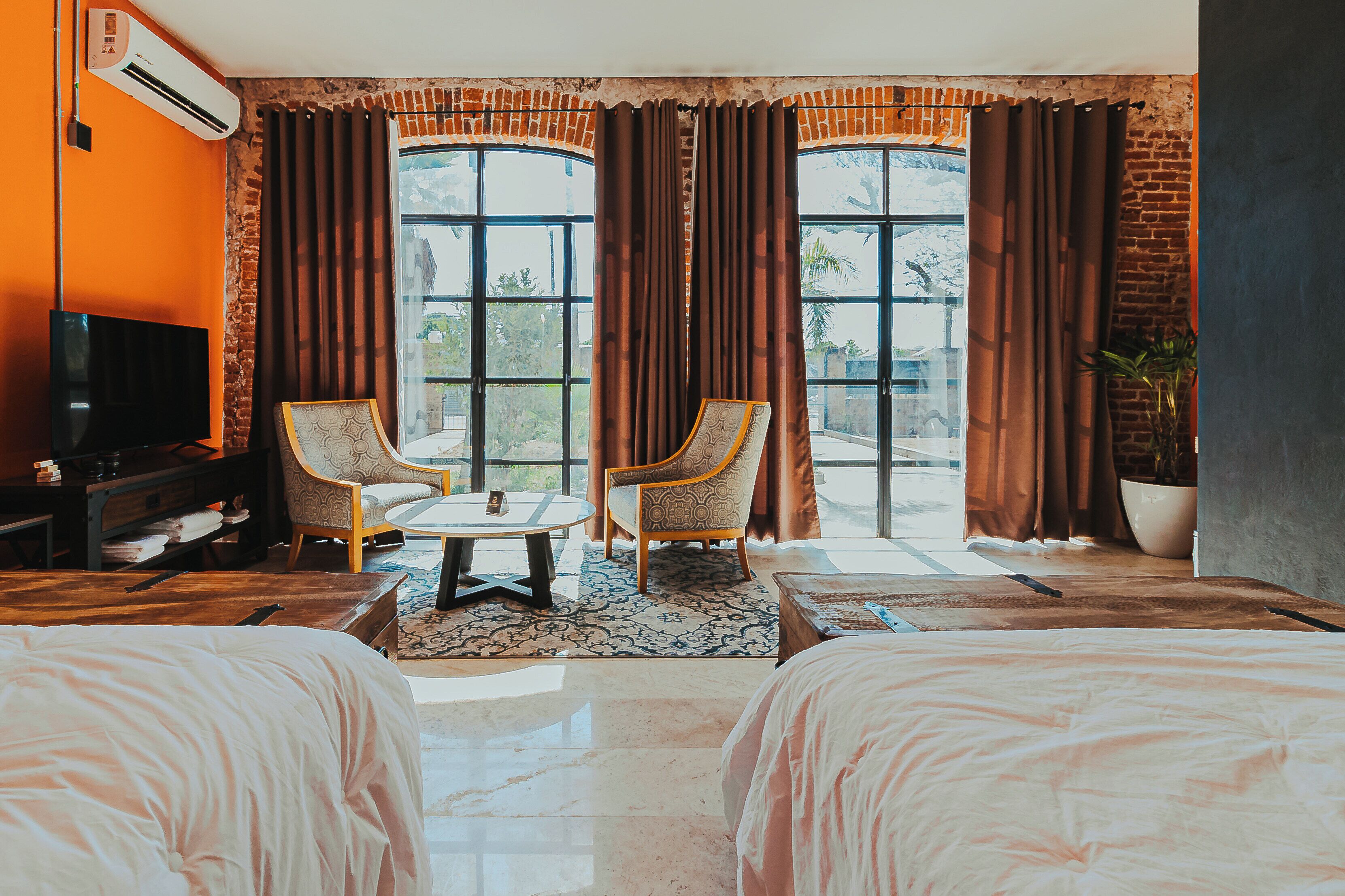 Chambre Quadruple Deluxe, vue piscine