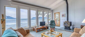 Stunning Waterfront Home with Private Deck and Mountain Views