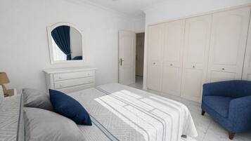 Apartment, Balcony, Pool View | Iron/ironing board, WiFi (free)