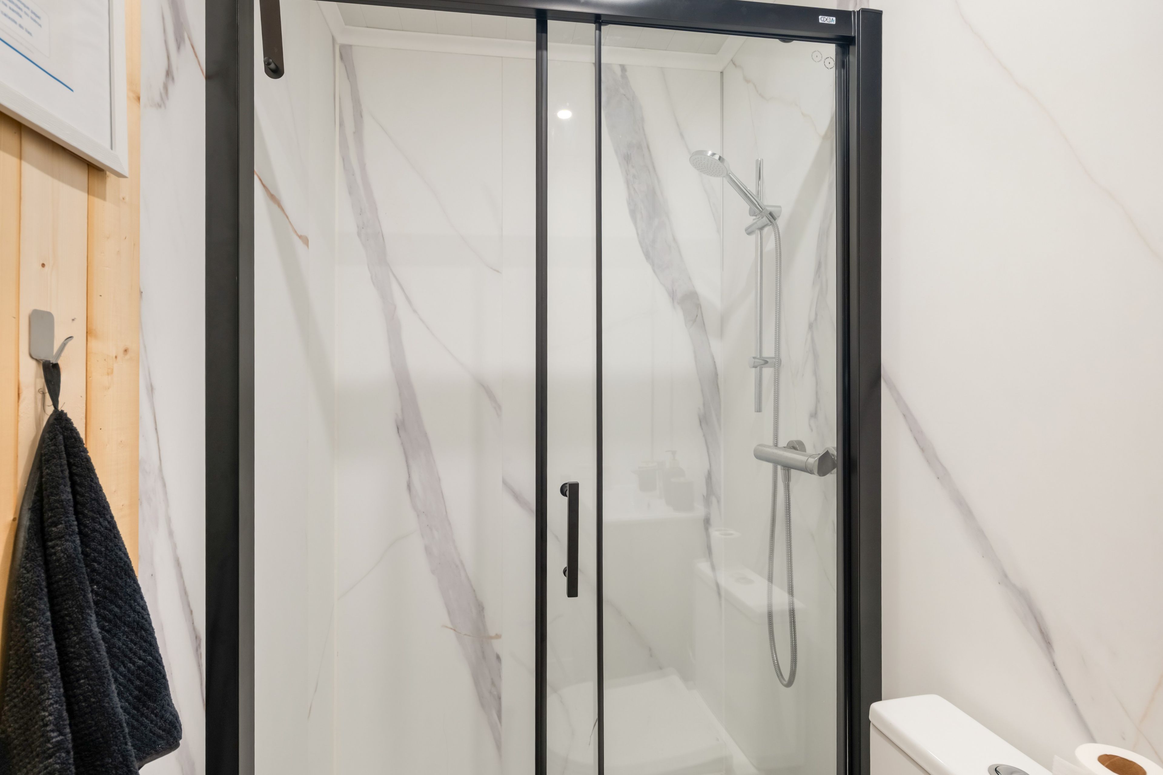 Shower, towels
