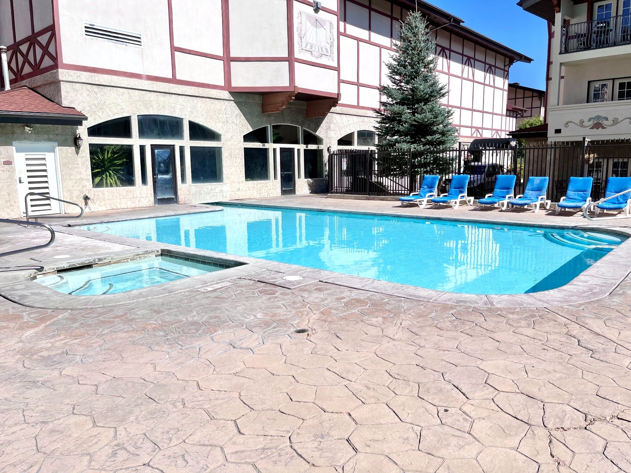 Indoor pool, a heated pool