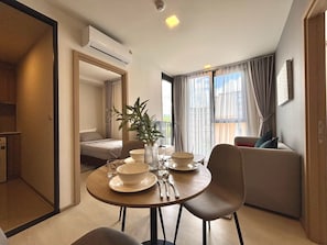 Condo, 2 Bedrooms, Accessible, Smoking | Dining room - 2-bed at The Base Rise, Near Central Phuket (Wichit)