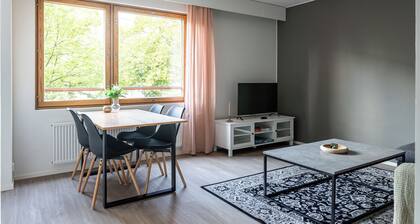 1BR Center Apartment with Sauna&Balcony