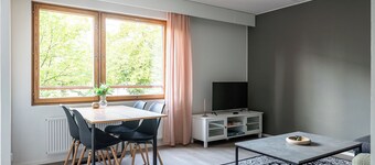 1BR Center Apartment with Sauna&Balcony