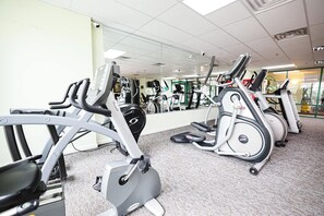 A gym with stationary bikes and treadmills. - 4201 Coastal Highway Unit 404 (Ocean City)