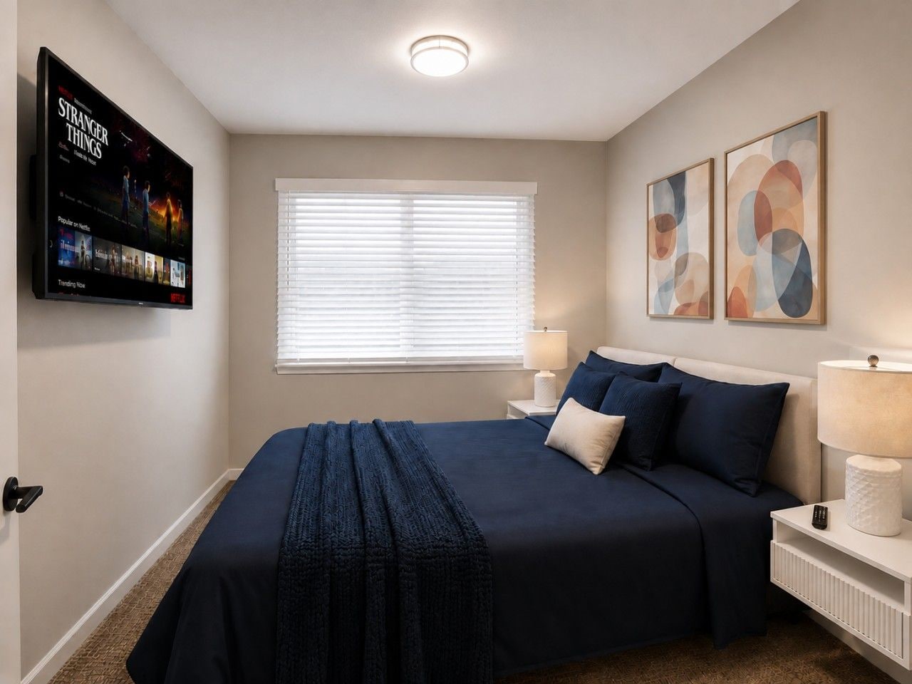 Desk, iron/ironing board, travel crib, WiFi