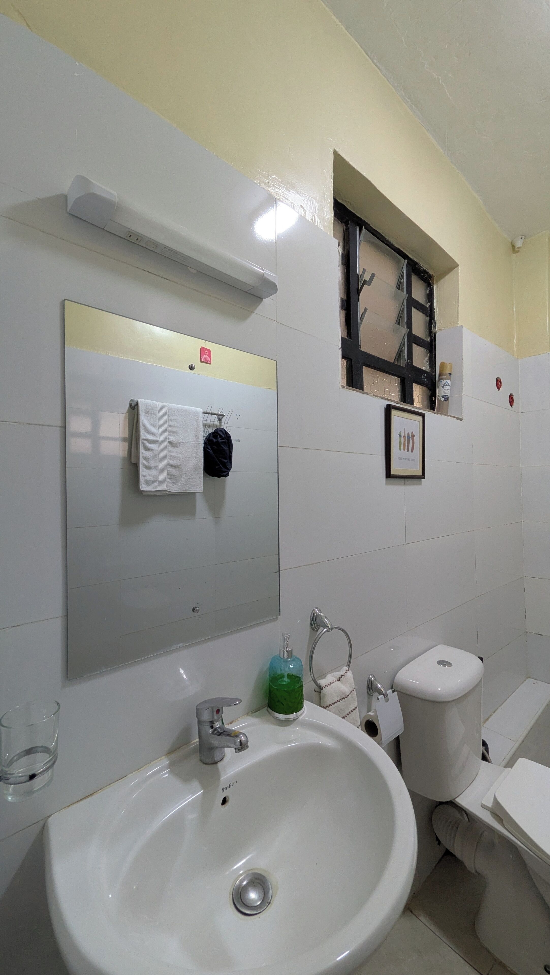 Towels, soap, toilet paper