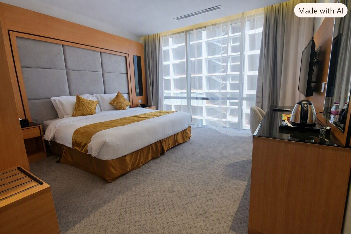 Minibar (free items), in-room safe, desk, laptop workspace