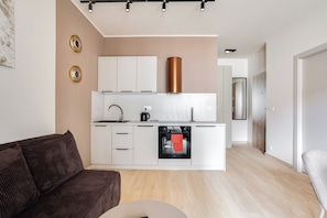 Living area - Kamienica parking balkon blisko MTP (Poznań)