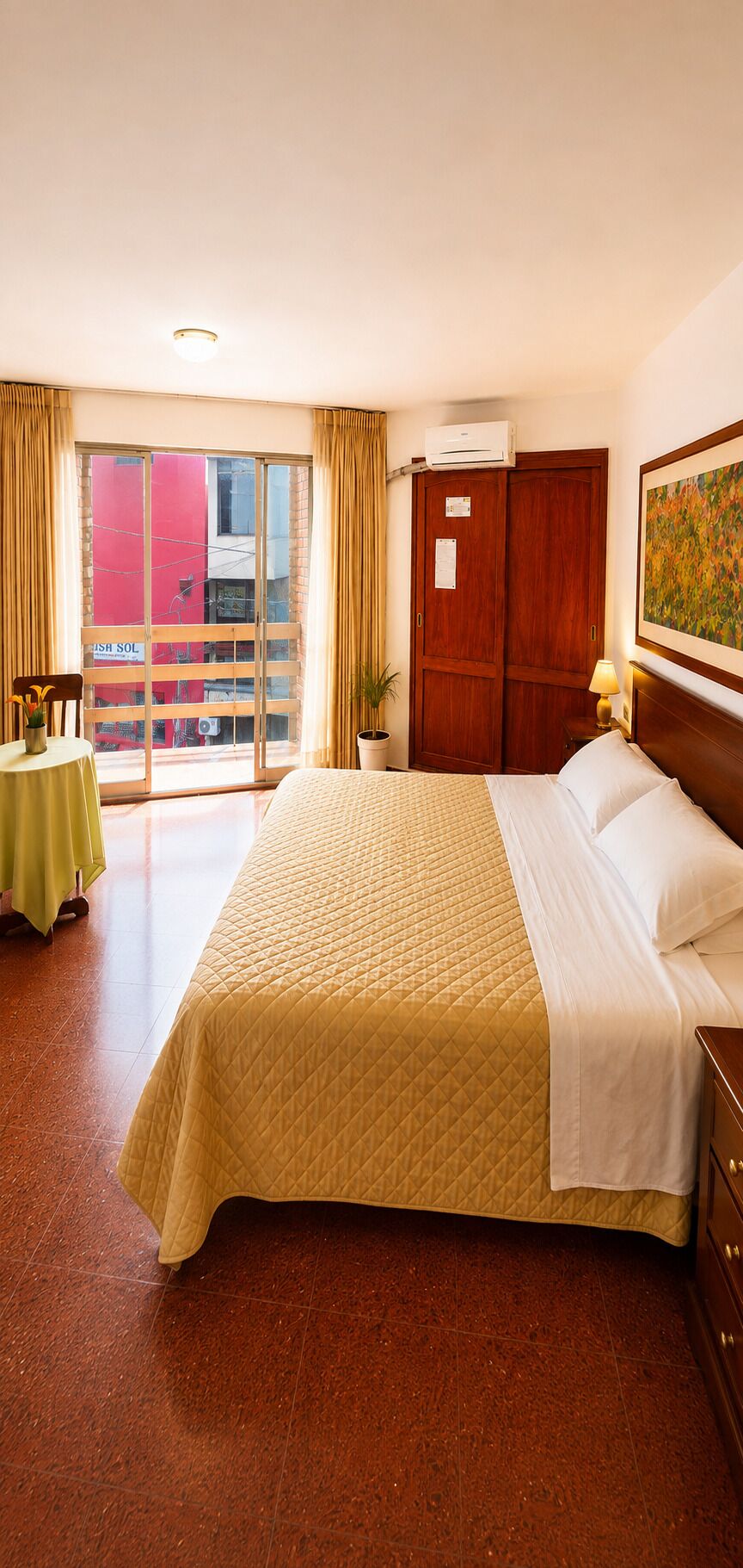 Comfort-Doppelzimmer, Balkon, Stadtblick | Ausblick vom Zimmer