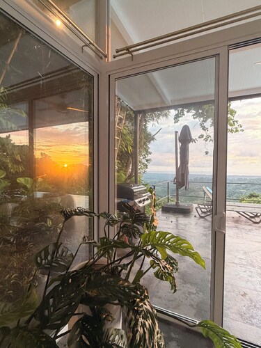 Your tropical retreat overlooking Corcovado, featuring a private pool and lush natural surroundings.