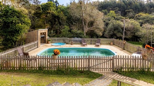 Chácara c Piscina, Lago e Trilha|Jardim da Colina