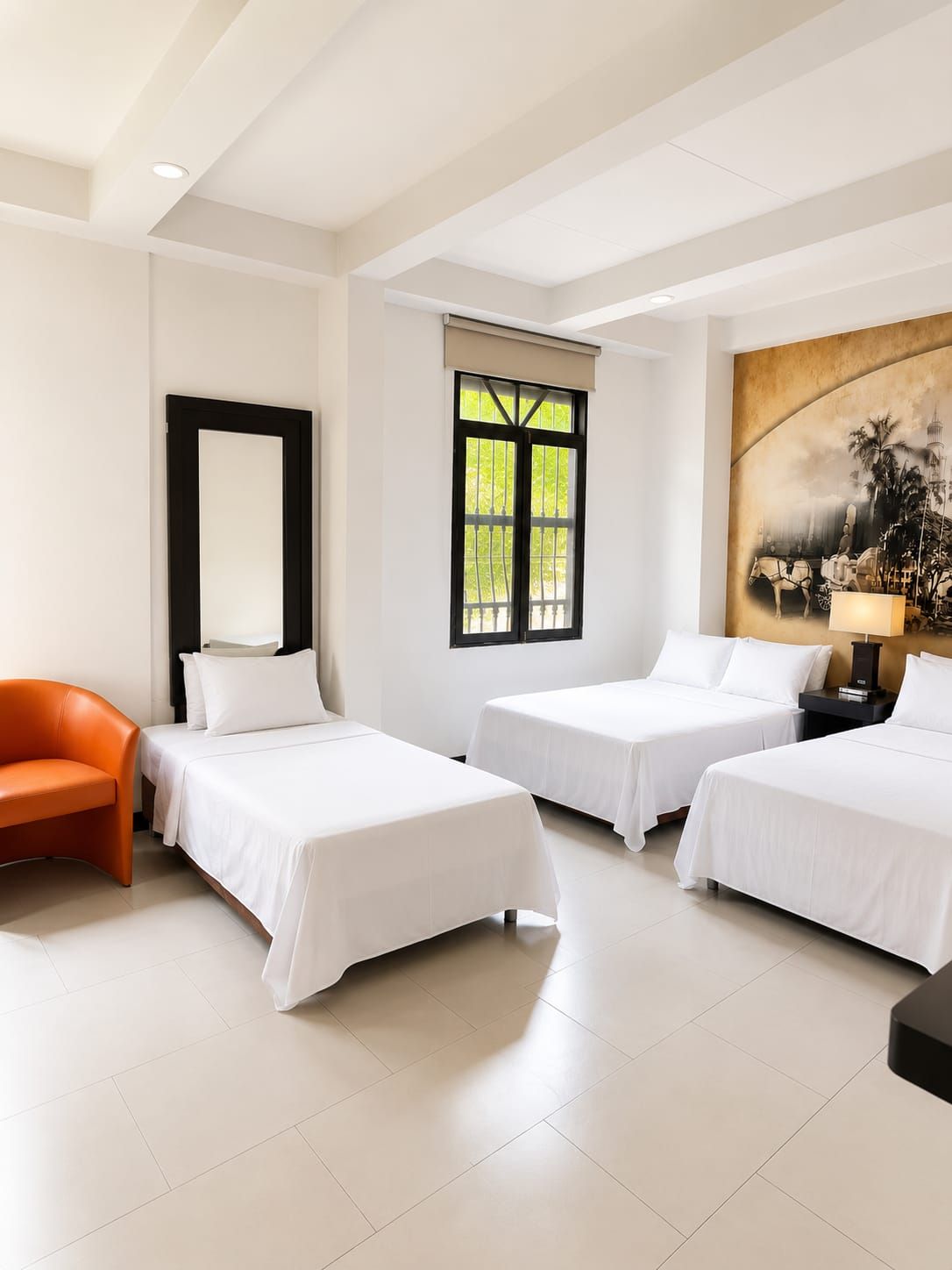 Family Triple Room | Desk, laptop workspace, iron/ironing board (on request), WiFi (free)