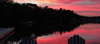 Main Cottage of historic Muskoka resort Clyffe House.  Very spacious 5 bedroom