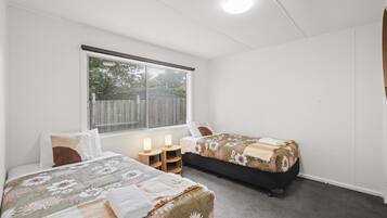 Iron/ironing board, travel crib, internet, bed sheets