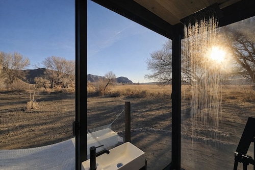 Reflections #1 - Mirror cabin and starry skies