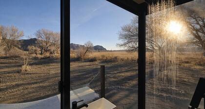 Reflections #1 - Mirror cabin and starry skies