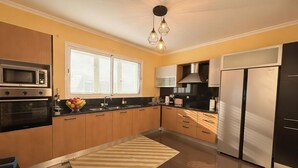 Private kitchen - Villa Madeira, located not far from the city center, with a magnificent view of the sea and the harbor (Funchal)