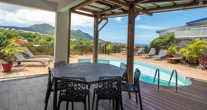 Saint-Phy - Piscine - Vue mer