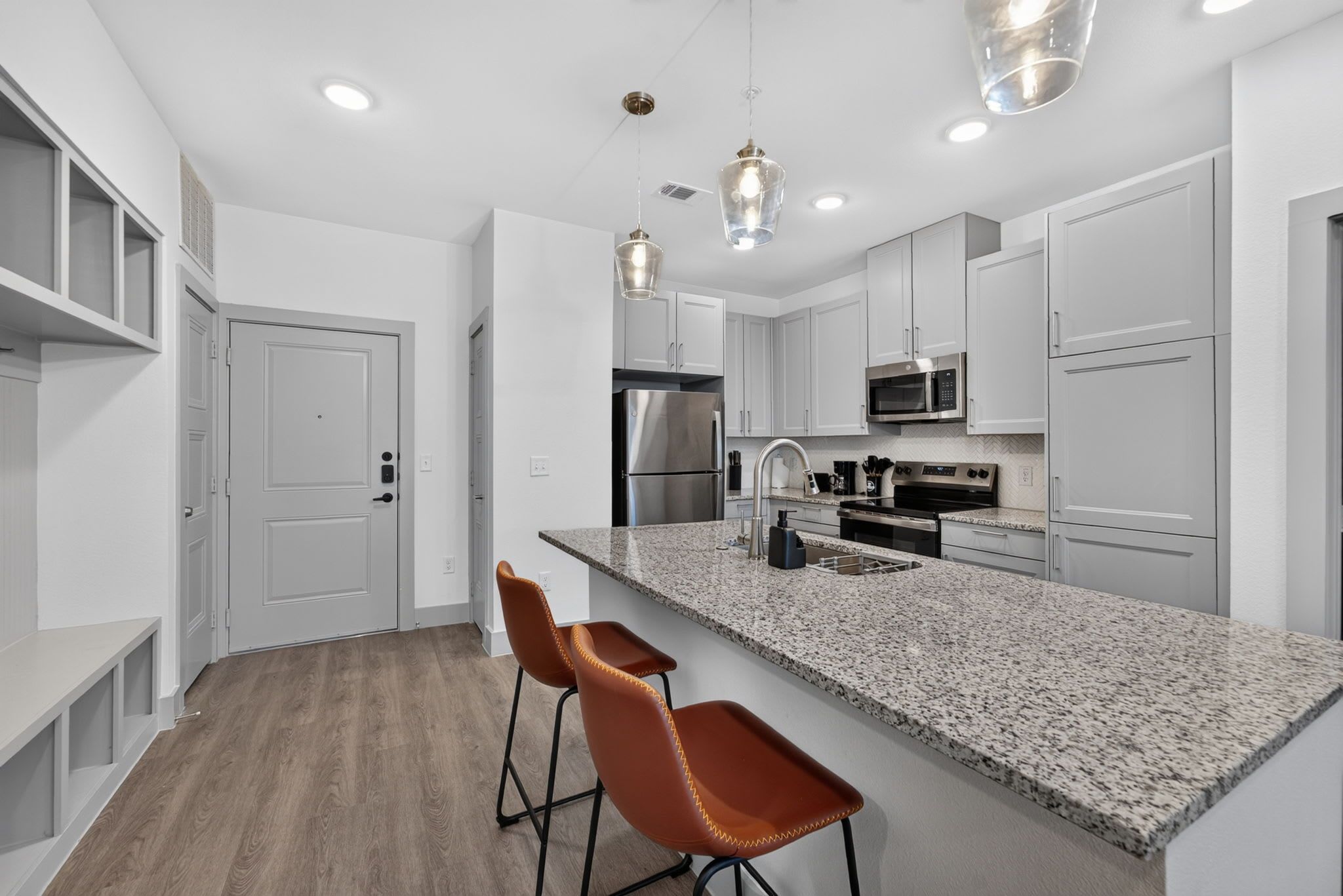Microwave, oven, stovetop, toaster