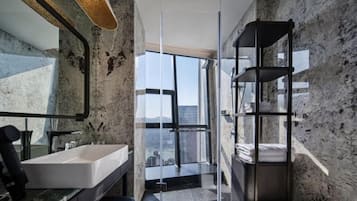 Deluxe Double Room, Bathtub, River View | Bathroom | Slippers
