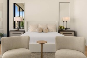 Bedroom 1: sink into the plush king bed after a full day soaking up the Scottsdale sun. - Paradise Reserve | Luxe Pool, GolfSim & Pickleball (Scottsdale)